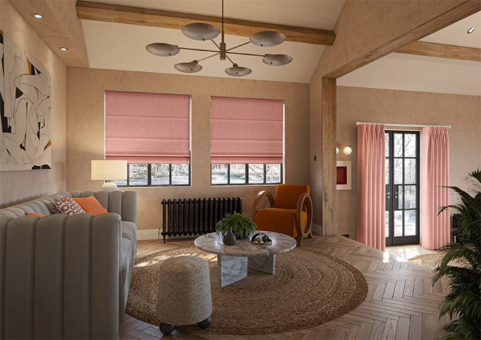Delicate Chevron, Rayon - Roman Blind - Image 6